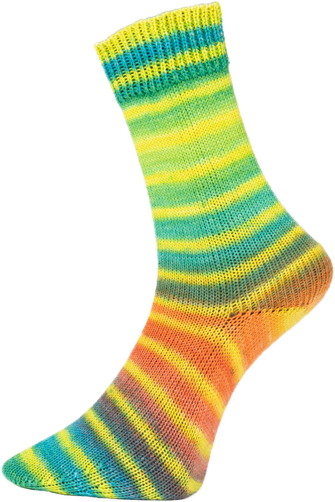 Paint Socks von Woolly Hugs 0211 - neon/gelb/grün