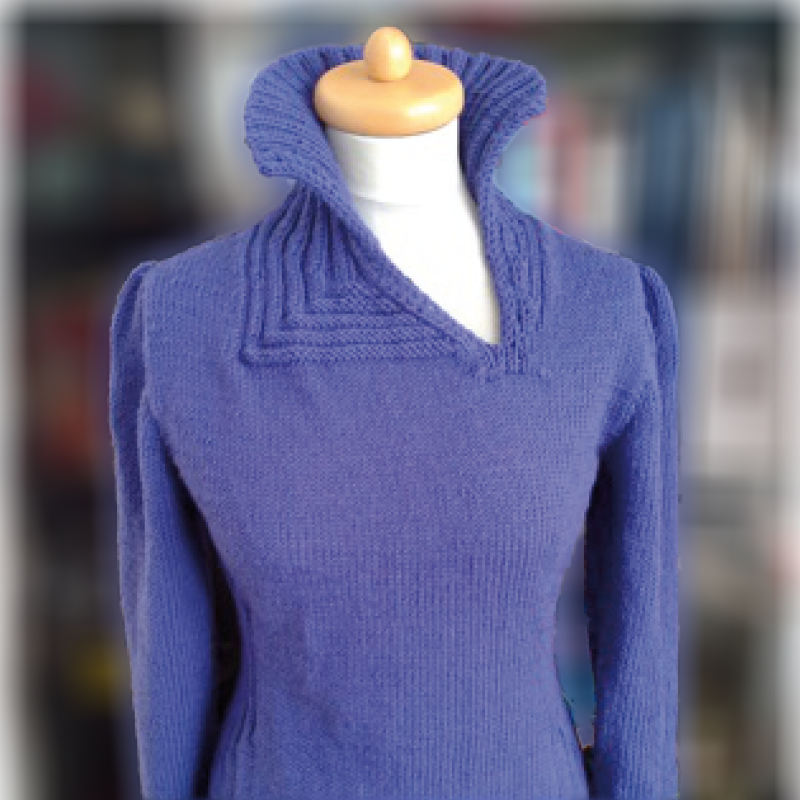 Top-Down-Pullover Athene | Einzelanleitung + Wolle Merino Pur 125  | Stricken | Sylvie Rasch