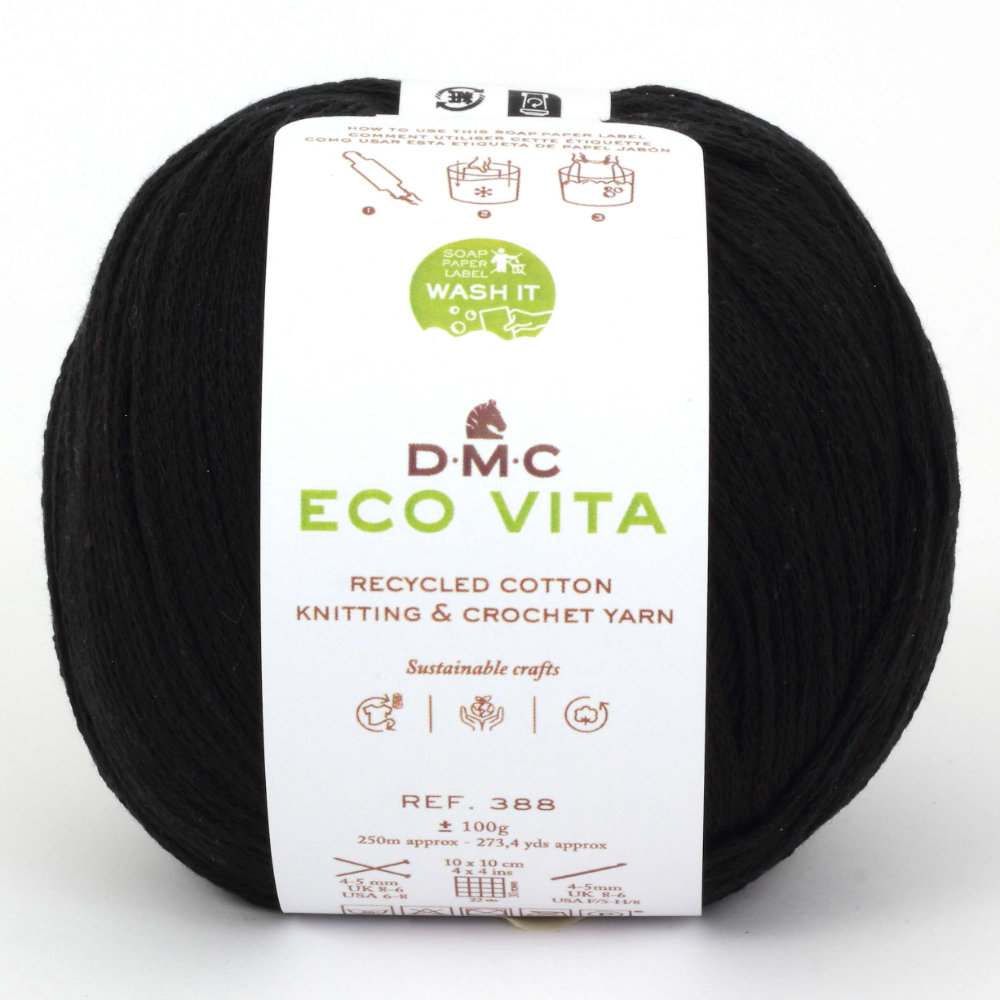 Eco Vita uni von DMC 0002 - schwarz