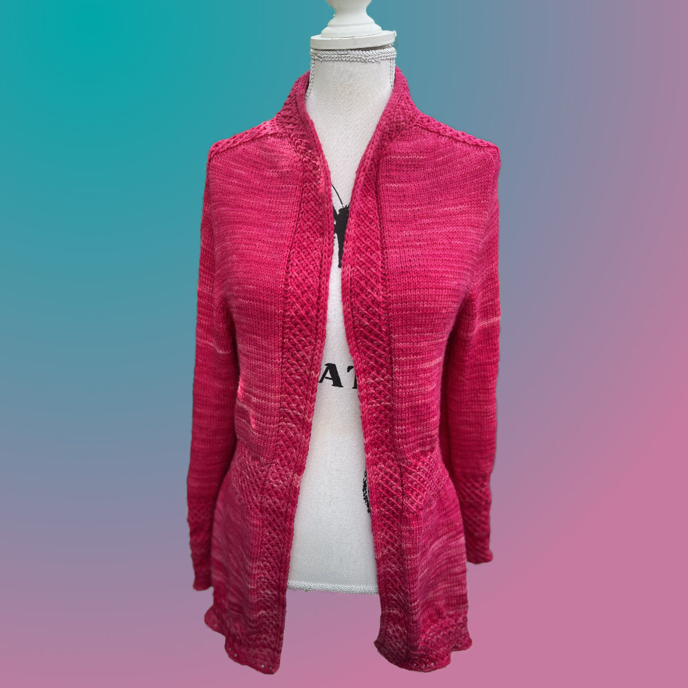 Strickjacke Blume des Lebens Long | Anleitung als PDF | Stricken | Sylvie Rasch