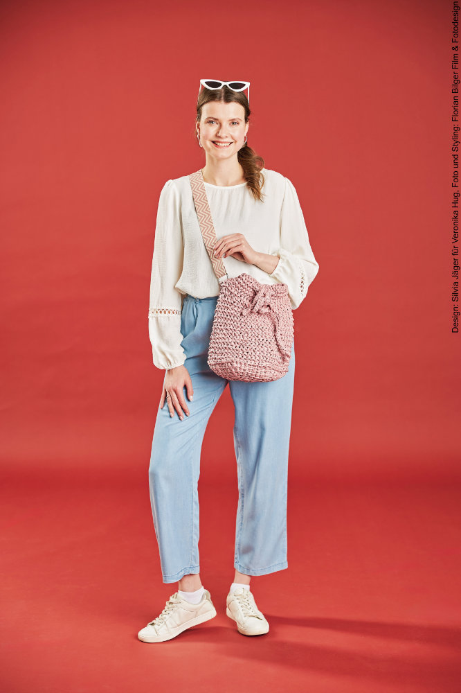 Tasche Elli | Anleitungsheft + Wolle Leder Look  | Stricken | Veronika Hug, Woolly Hugs, Christophorus Verlag