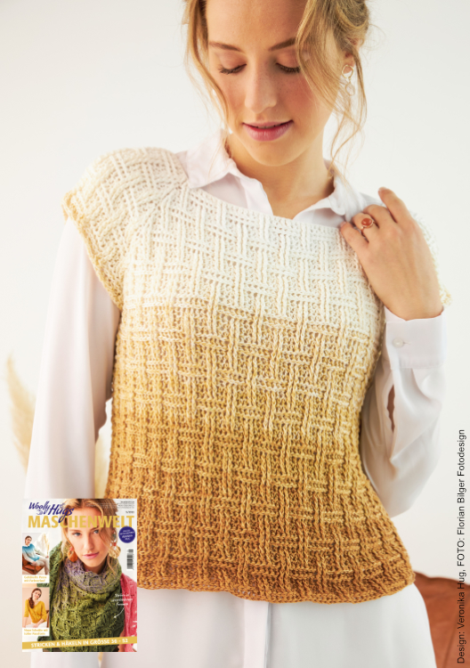 Kurzpulli Caramel | Anleitungsheft + Wolle BOBBEL cotton 800m  | Häkeln | Veronika Hug, Woolly Hugs, Christophorus Verlag