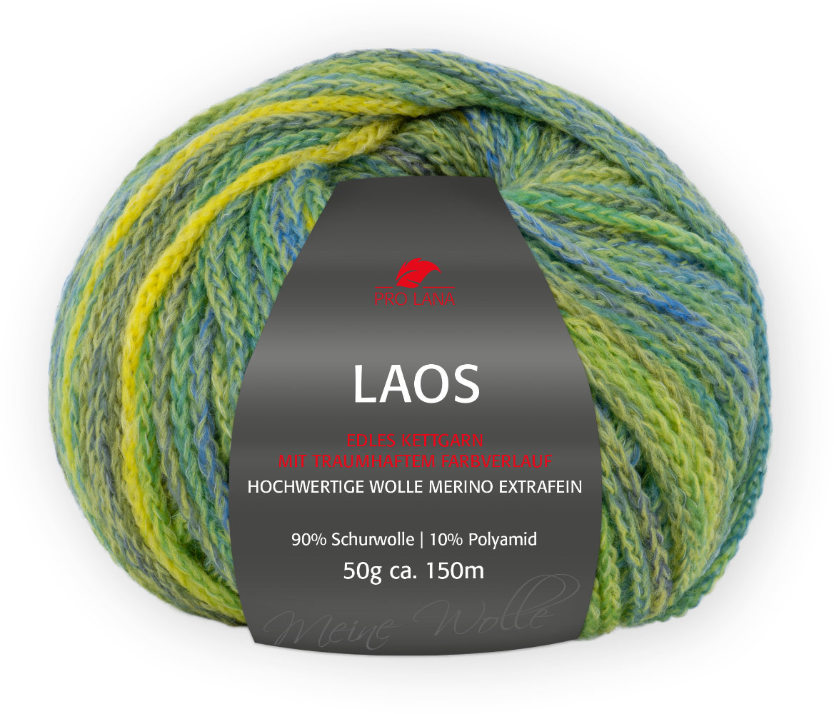 Laos Kettgarn von Pro Lana 0087 - wiese