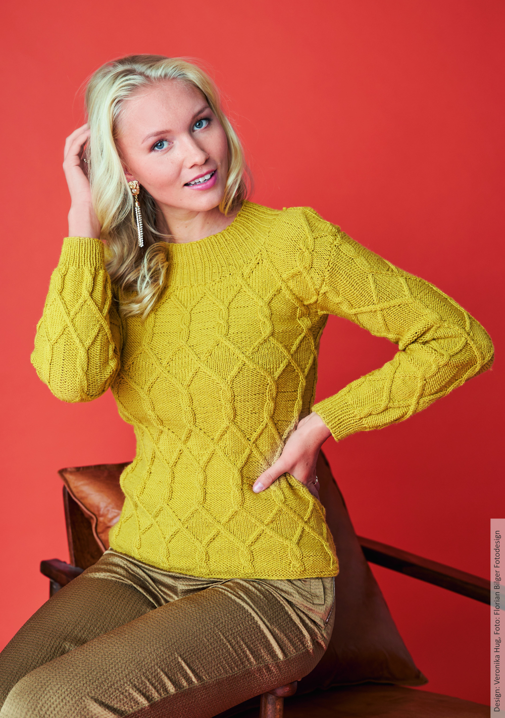 Pulli Traumgold | Anleitungsheft + Wolle Merino Stretch  | Stricken | Veronika Hug, Woolly Hugs, Christophorus Verlag