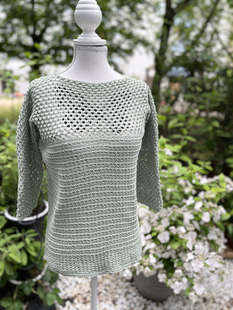 Sommershirt Blättermädchen | Einzelanleitung + Wolle Natural Logic  | Stricken | Sylvie Rasch