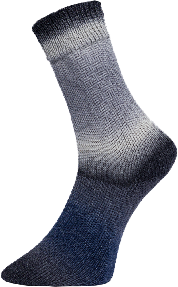 Nessel Golden Socks von Pro Lana 0082 - grau / blau