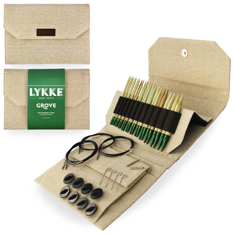 Nadelspitzen Set Groove Bamboo long von Lykke